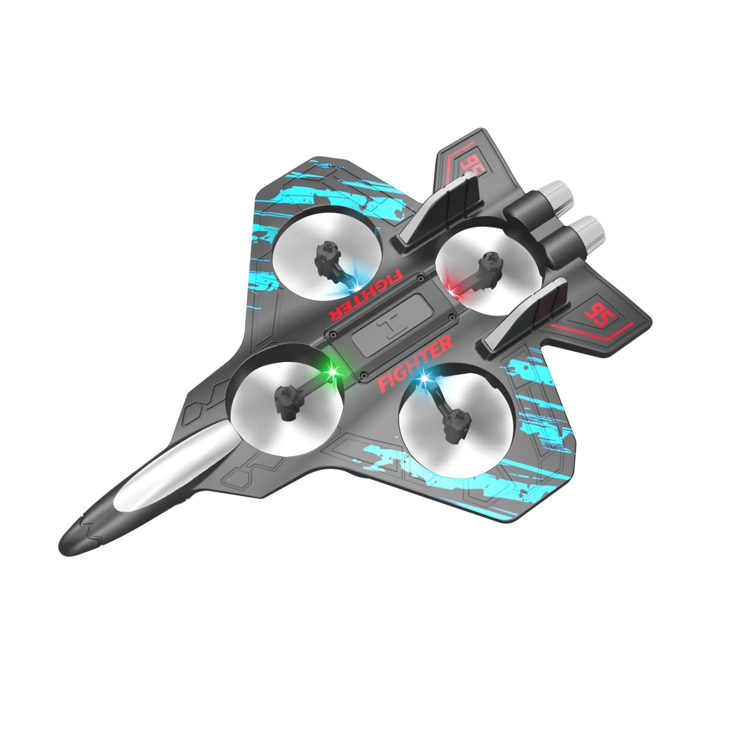 ✈️ Aliante RC 2.4G - Elicottero Acrobatico con Luci LED - Giocattolo Volante