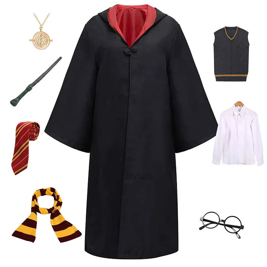 π§ββοΈ Costume da Mago per Donne e Ragazze - Mantello e Toga Stile Scuola di Magia, Per Halloween e Cosplay!