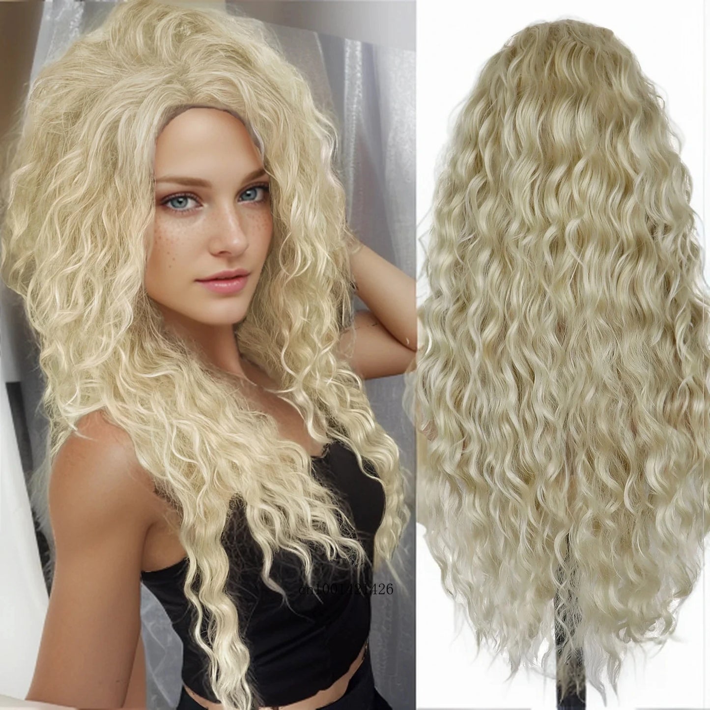 π« Parrucca Ricci Lunga 26" Colore Ash Blonde - Effetto Morbido e Naturale, Per Feste e Daily!
Ombre perfetto e ricci setosi! Trasformati in pochi secondi. πβ¨