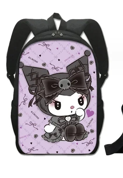 🎀 Zaino Kuromi & My Melody Scuola Portapranzo Astuccio