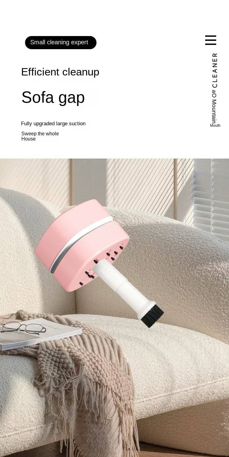🔥 Mini Aspirapolvere Portatile Senza Fili 2-in-1 – Per Cenere, Gomme da Cancellare e Polvere! Ricaricabile USB, Compatto e Potente