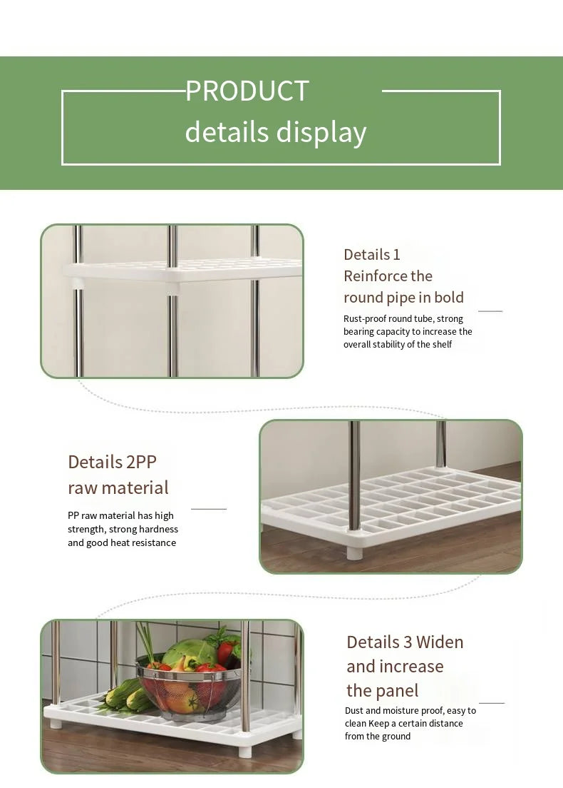 Scaffale Plastica 4 Piani - Ordine Garantito in Tutta la Casa