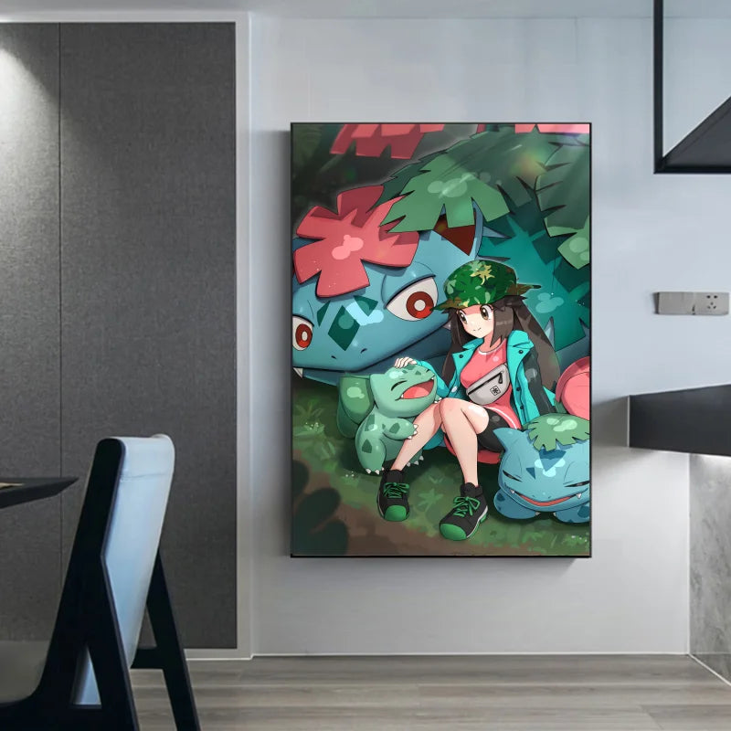 👻 Quadro Gengar Pokémon - Stampa Premium su Tela Senza Cornice