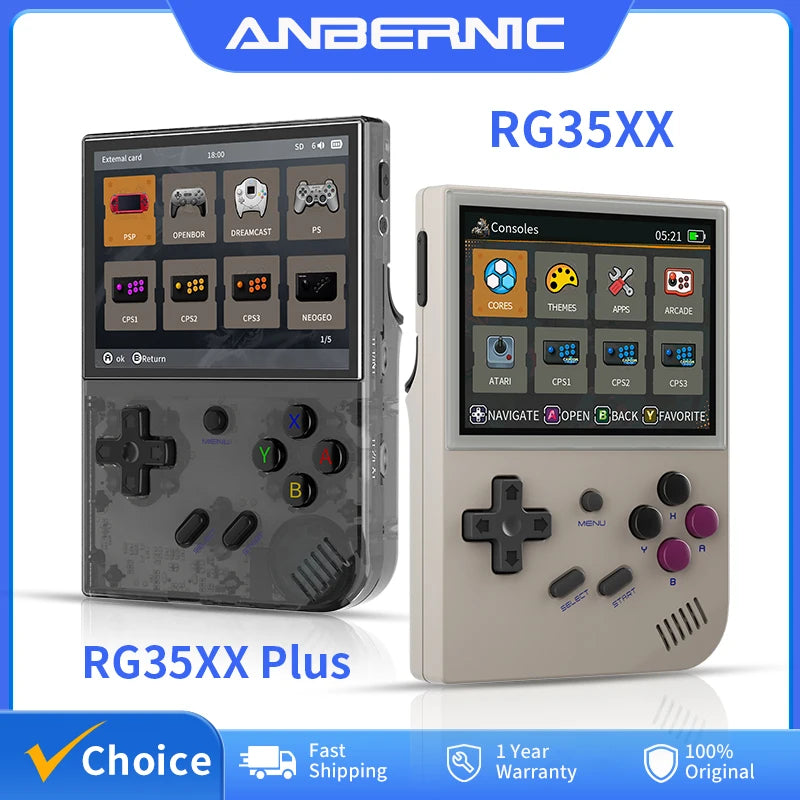 🔥ANBERNIC RG35XX PLUS: 5000+ Giochi Retro Portatile! IPS 3.5" + TV Out HD🎮