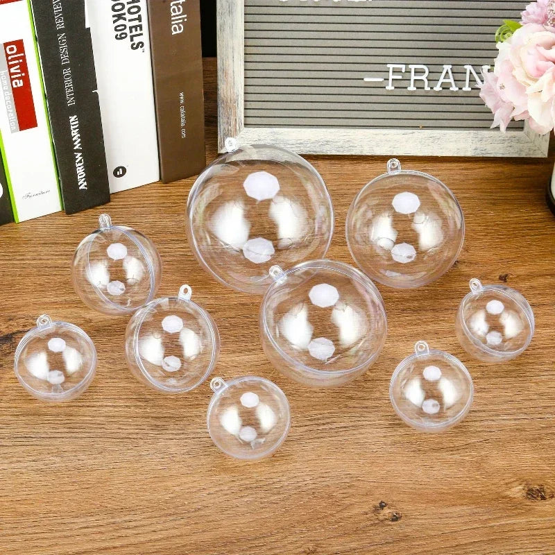 🎄 Palline Natalizie Trasparenti Fai-da-Te - Decorazioni Appendiabili per Albero di Natale, Matrimoni e Feste!
Scatrine trasparenti da personalizzare con neve, luci o piccoli regali. Perfette per addobbi creativi! 🎁✨