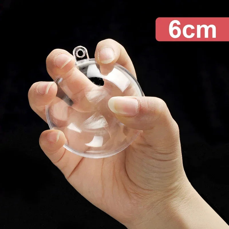 🎄 Palline Natalizie Trasparenti Fai-da-Te - Decorazioni Appendiabili per Albero di Natale, Matrimoni e Feste!
Scatrine trasparenti da personalizzare con neve, luci o piccoli regali. Perfette per addobbi creativi! 🎁✨