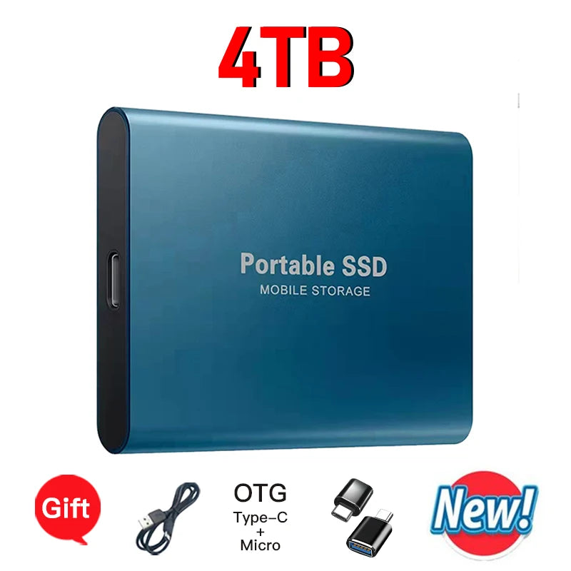 SSD Esterno Ultra Veloci Portabile Compatibile con PC/Mac/Phone!
