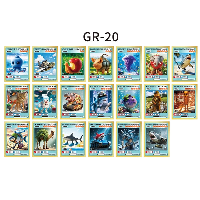 🃏 Set 150 Carte Brainrot Italiane - Tralalero Tralala, Tungtungtungsahur, Per Collezionisti e Appassionati!
Colleziona tutti i personaggi anime! Perfetto per regali e giochi. 🎴✨