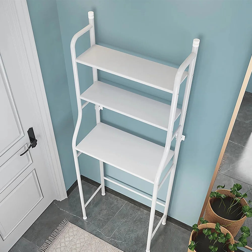 Scaffale per Lavatrice Senza Fori - Organizer Multilivello Impermeabile per Bagno