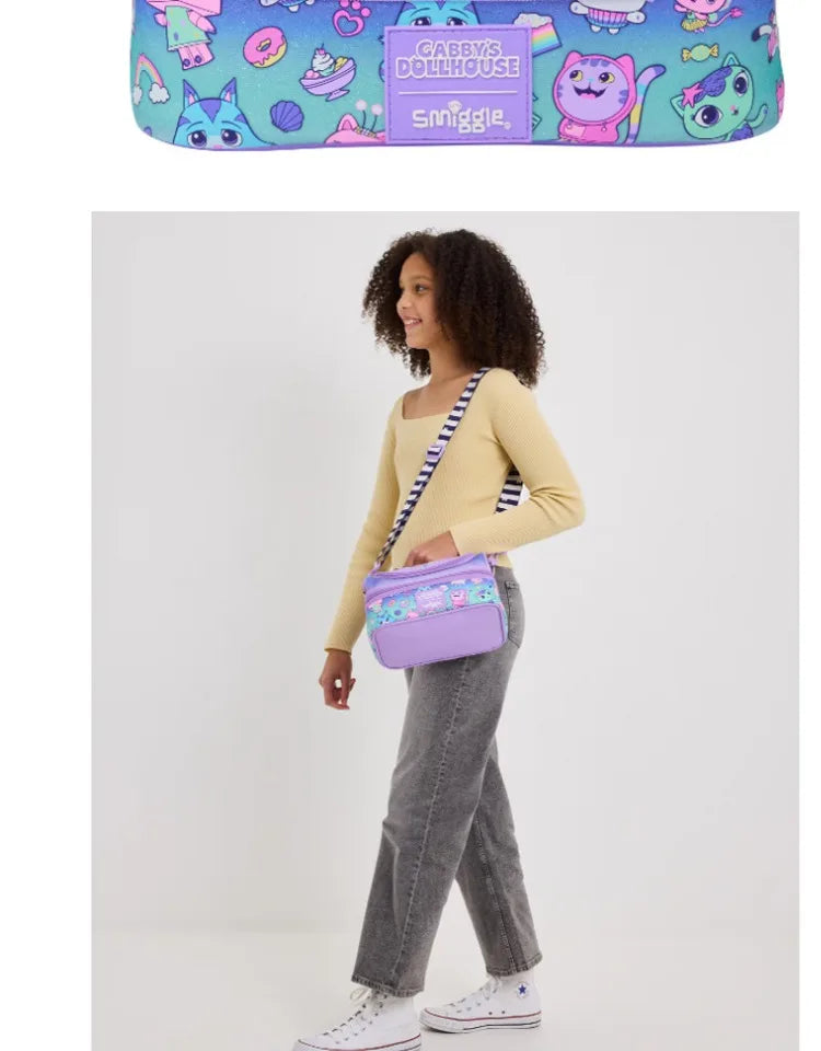 Set Zaino Scuola Astuccio Zaino Portapranzo e Borraccia