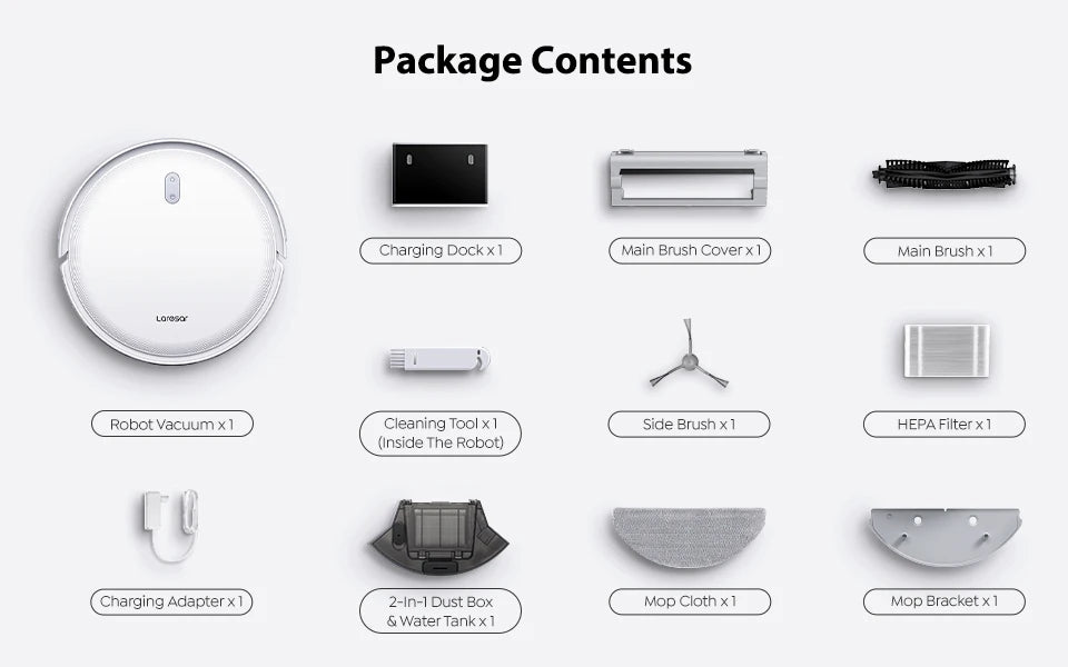 š L10 Robot 2-in-1: Aspira 6500Pa + Mop | LiDAR Smart, App, 150min | Per Pavimenti & Tappeti