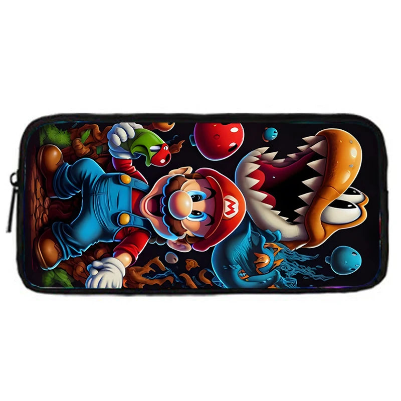 Set Scuola Super Mario - Zaino + Portapranzo + Astuccio - Regalo Bambini
