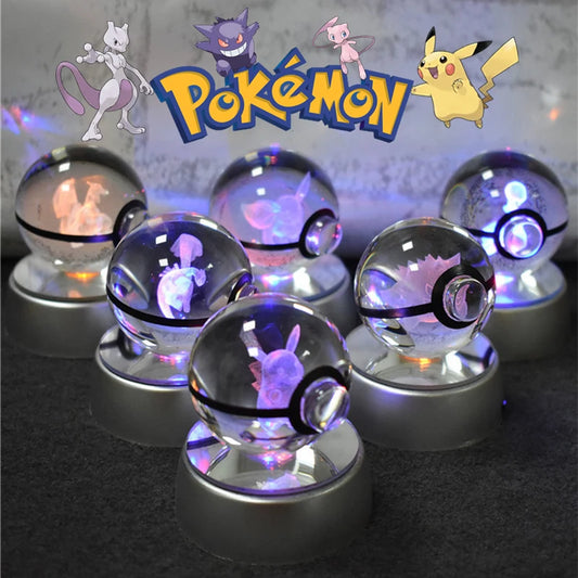 ๐ฎ Sfera di Cristallo Pokemon - Lampada 3D con Pikachu, Gengar e Mewtwo, Regalo Perfetto per Fan!
Illumina la notte con i tuoi personaggi preferiti! Perfetta per camerette e collezionisti. โจ๐