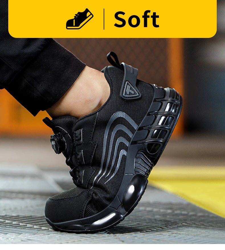 👞 SCARPE DI SICUREZZA ROTATIVE UOMO - Stile Sportivo, Protezione Totale!