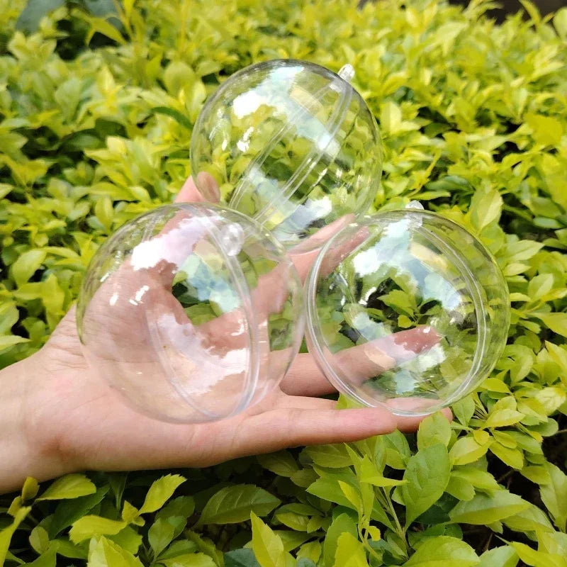🎄 Palline Natalizie Trasparenti Fai-da-Te - Decorazioni Appendiabili per Albero di Natale, Matrimoni e Feste!
Scatrine trasparenti da personalizzare con neve, luci o piccoli regali. Perfette per addobbi creativi! 🎁✨
