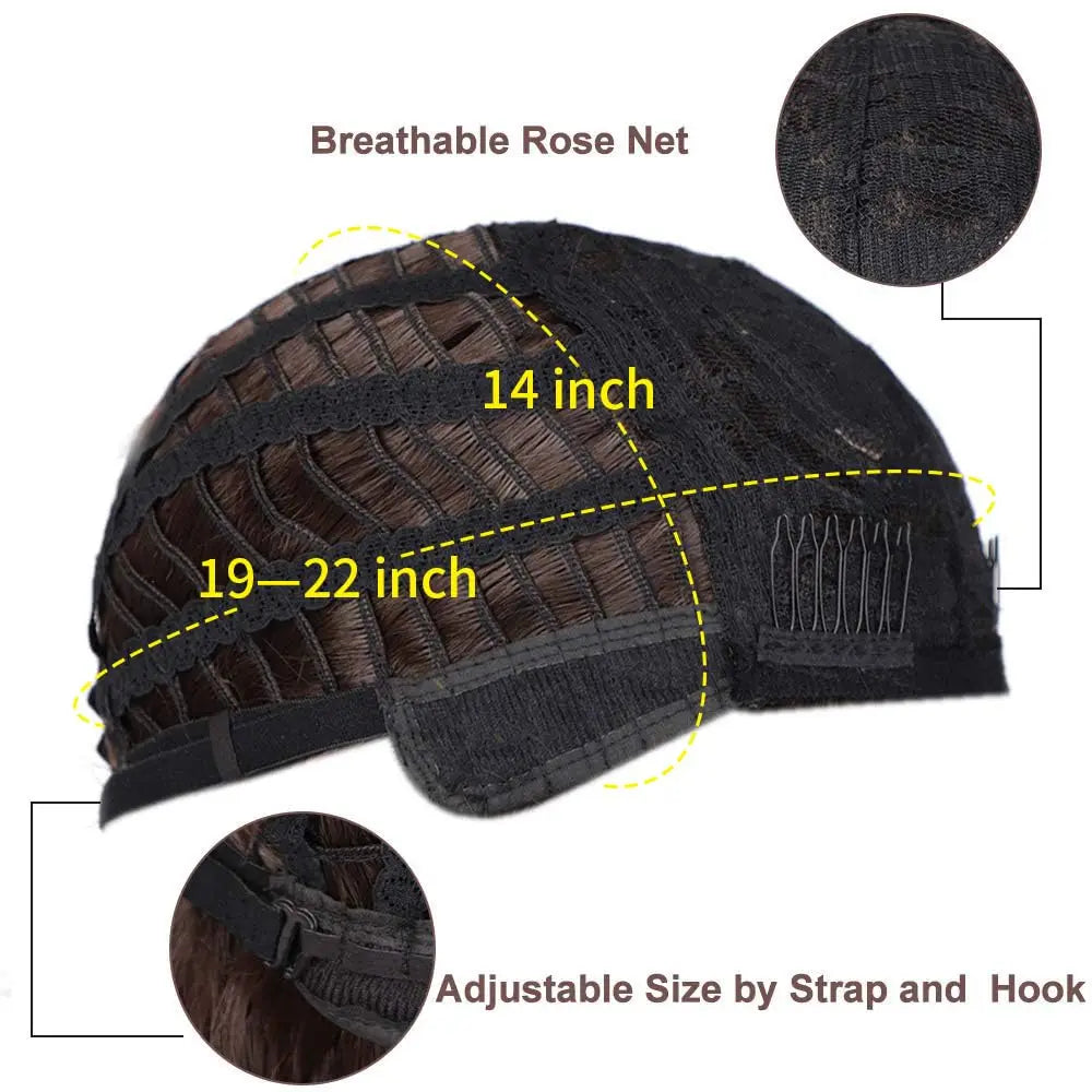 💇♀️ Parrucca Bob Ricciata Sintetica - Frangia Morbida, Colore Marrone Naturale!
Perfetta per un look chic e senza sforzo. Ideale per donne sempre di tendenza. 💃