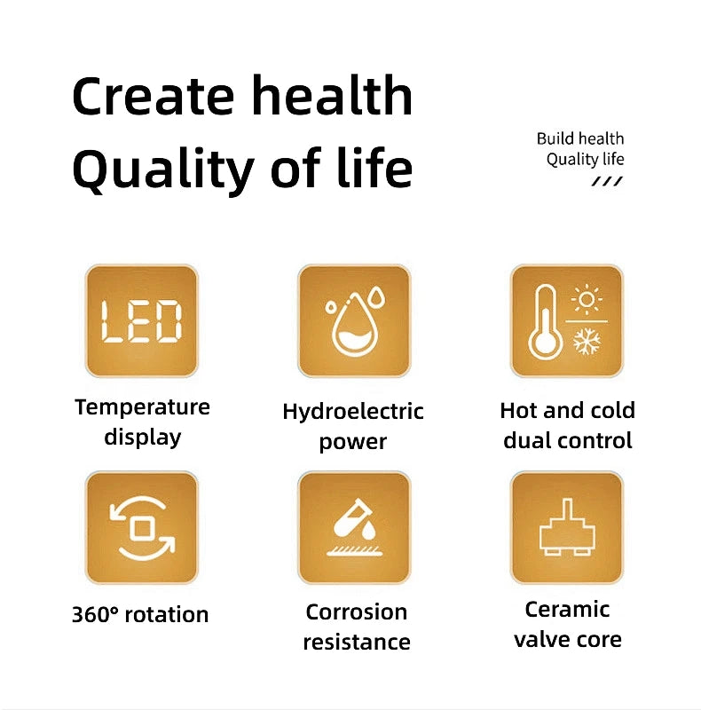 ✨ RUBINETTO A LED DIGITALE 360° – Tecnologia & Design Futuristico per il Tuo Bagno!