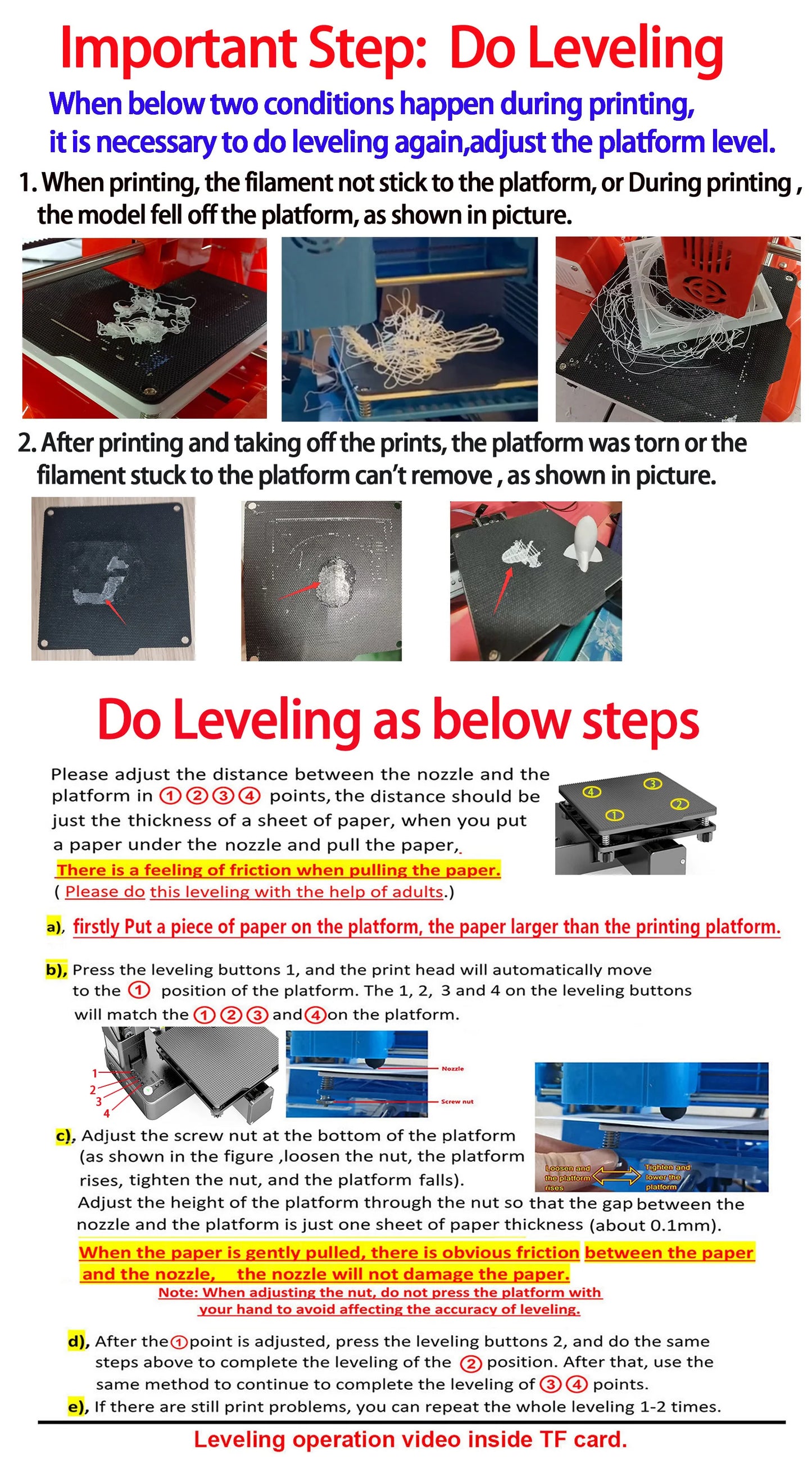 Stampante 3D EasyThreed Base - Con Adattatore, Per PLA e TPU 1.75mm