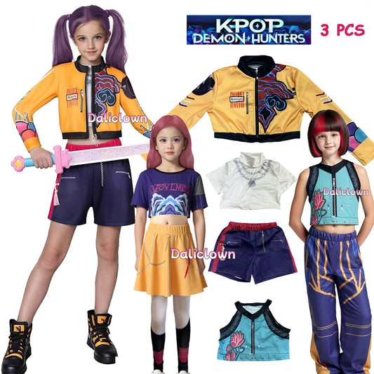 ✨ Costume KPop Demon Hunters per Bambine - Mira, Zoey, Rumi, Perfetto per Halloween e Festive!
Scatenate la magia con i personaggi più amati! Tessuti di qualità e design autentico. 🎉