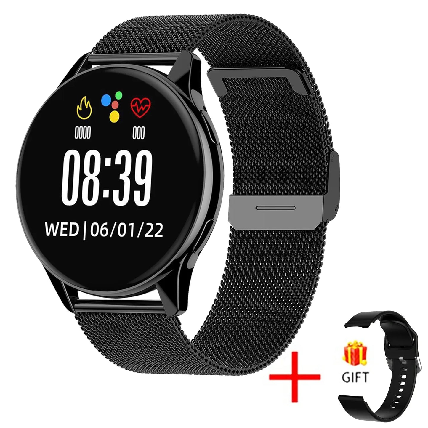 Smartwatch Donna Uomo Impermeabile – Chiamate Bluetooth, Monitoraggio Battito Cardiaco e Pressione, Compatibile con Samsung e iPhone – Orologio Intelligente Fitness