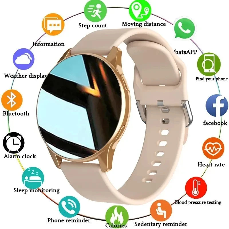Smartwatch Donna Uomo Impermeabile – Chiamate Bluetooth, Monitoraggio Battito Cardiaco e Pressione, Compatibile con Samsung e iPhone – Orologio Intelligente Fitness