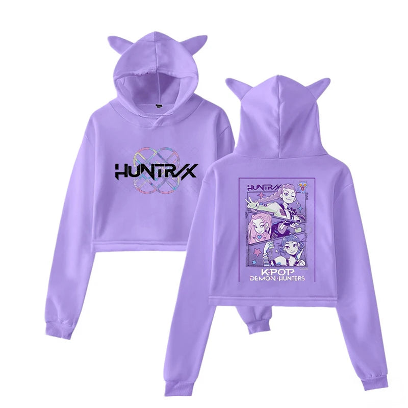 ๐ป Felpa KPop Demon Hunters con Orecchie da Gatto - Crop Top Manica Lunga, Stile Harajuku!
Perfetta per fan del KPop e streetwear. Unisex, trendy e comoda. ๐ถ๐ฅ