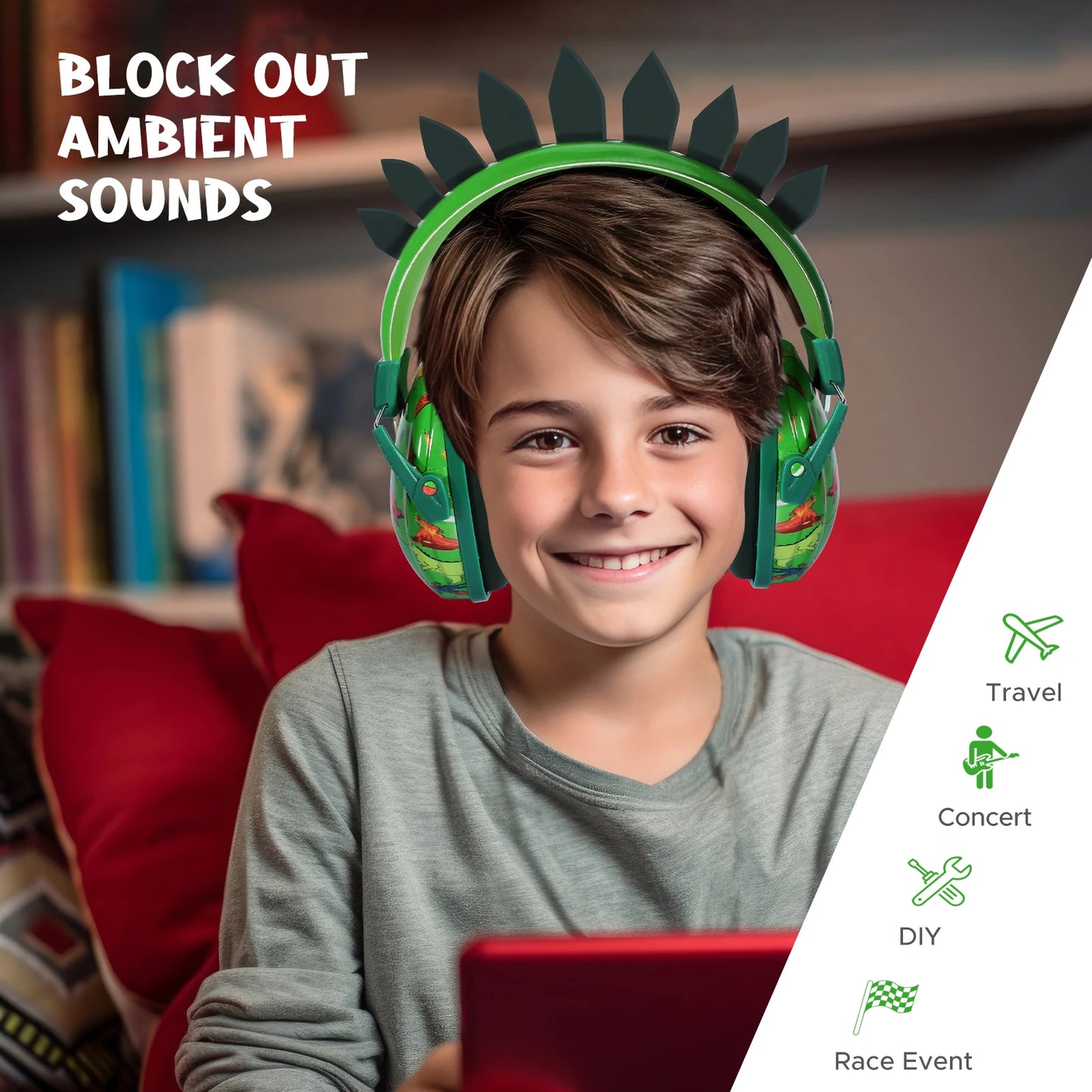 🦕🎧 Cuffie Antirumore per Bambini - Design Dinosauro & Unicorno!