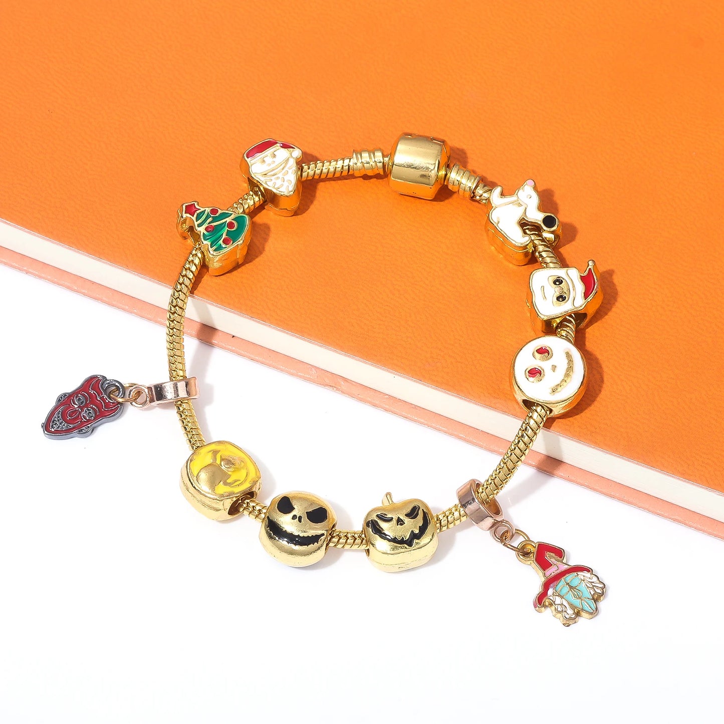 Braccialetti con ciondoli per film classici creativi Nightmare Before Christmas per donna Uomo Accessori Jack e Sally Regali per i fan