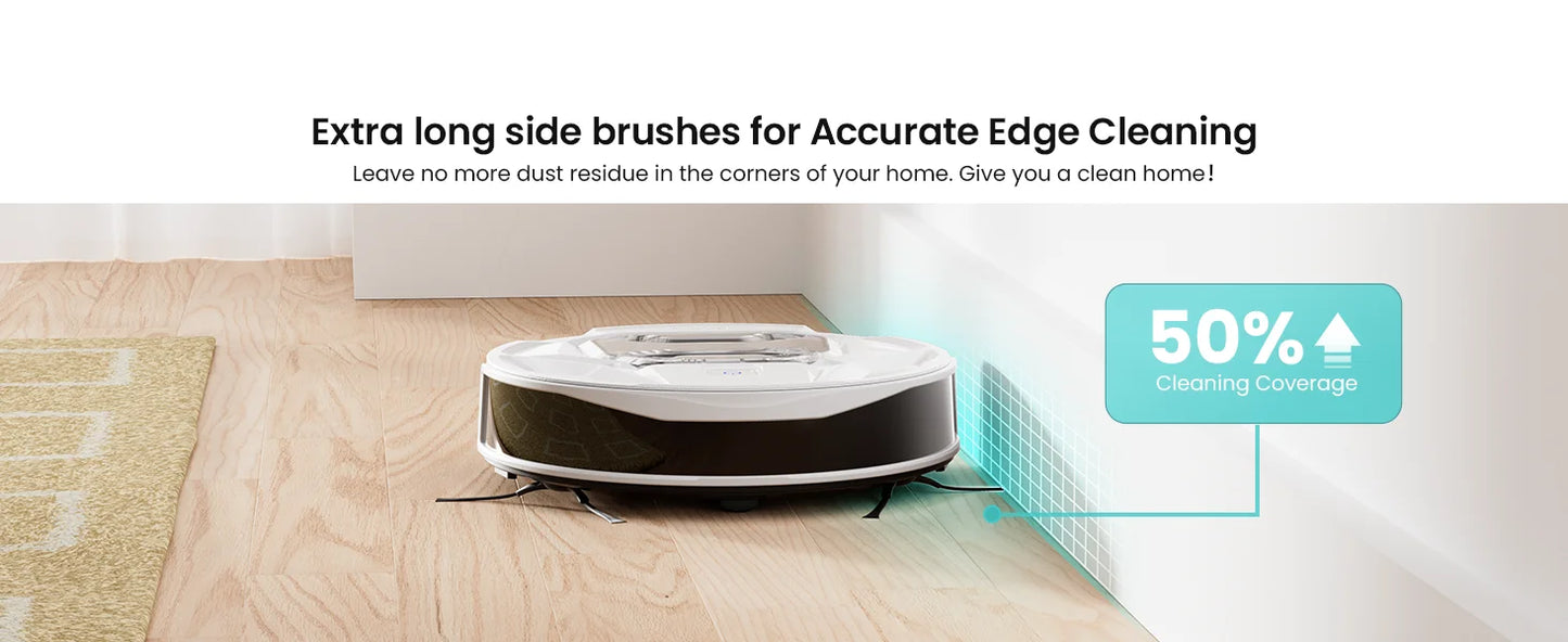 Aspirapolvere Robot 6000Pa M320 con Mop, 210min Autonomia, Controllo App