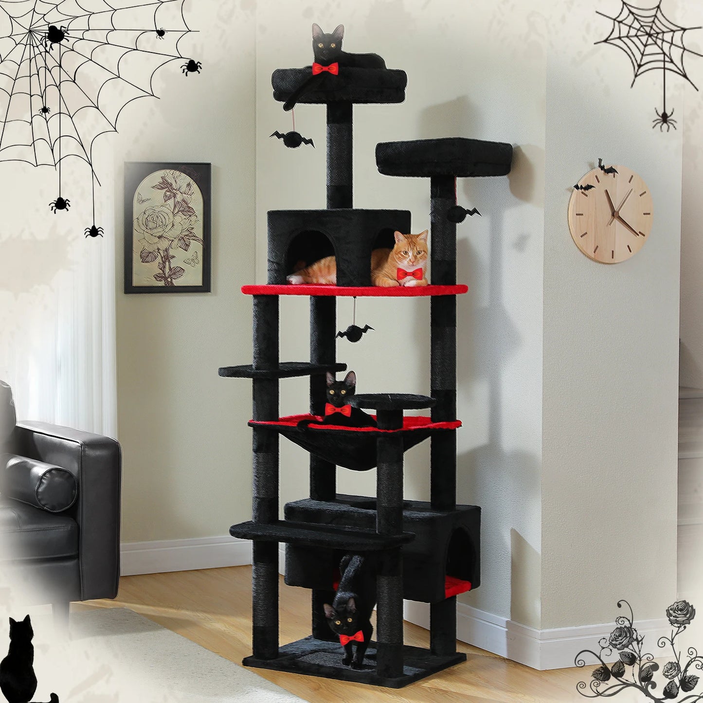 🐾 Tiragraffi Albergo per Gatti - con Amaca, Piattaforme e Condotte, Gioco Interno!
Divertimento e relax per il tuo micio! Struttura solida e sicura. 🐱✨