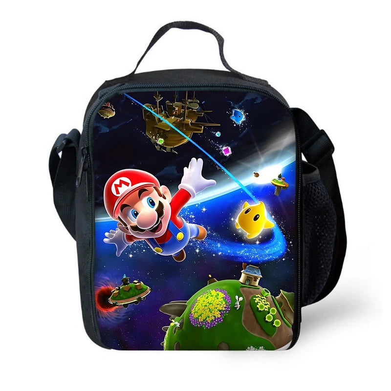 Set Scuola Super Mario - Zaino + Portapranzo + Astuccio - Regalo Bambini