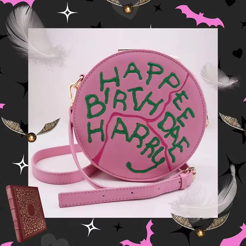 Borsa Zaino Tracolla Stile Harry Potter Torta Compleanno Hagrid Binario 9¾, Borsa Treno Magico, Regalo Natale