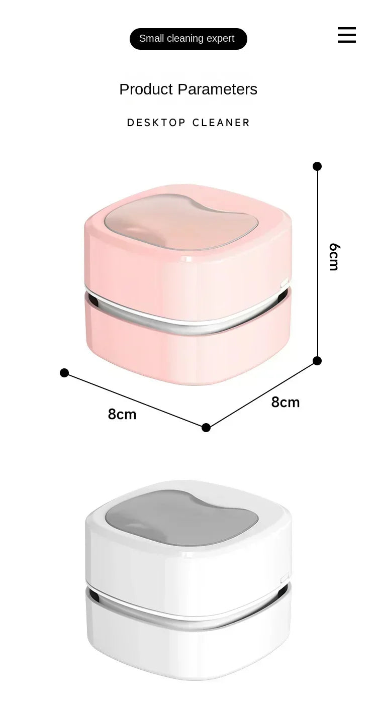 🔥 Mini Aspirapolvere Portatile Senza Fili 2-in-1 – Per Cenere, Gomme da Cancellare e Polvere! Ricaricabile USB, Compatto e Potente