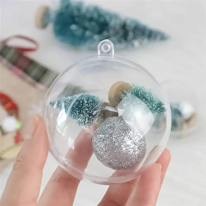 🎄 Palline Natalizie Trasparenti Fai-da-Te - Decorazioni Appendiabili per Albero di Natale, Matrimoni e Feste!
Scatrine trasparenti da personalizzare con neve, luci o piccoli regali. Perfette per addobbi creativi! 🎁✨