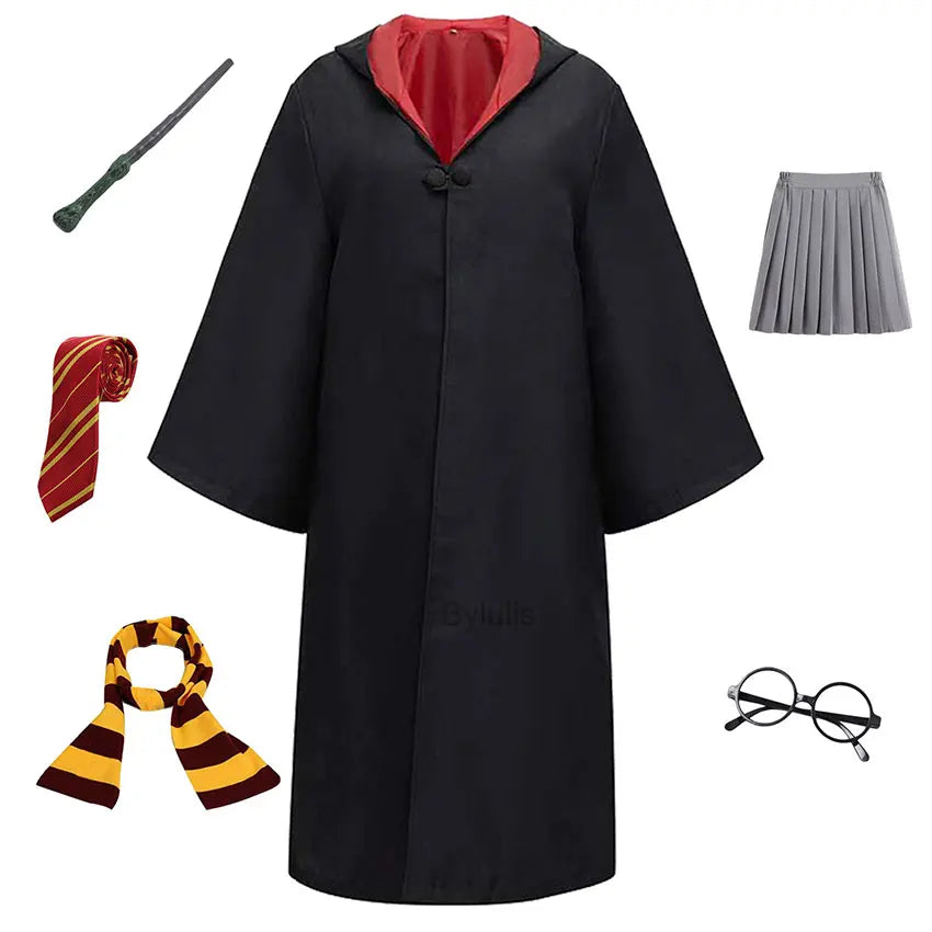 π§ββοΈ Costume da Mago per Donne e Ragazze - Mantello e Toga Stile Scuola di Magia, Per Halloween e Cosplay!