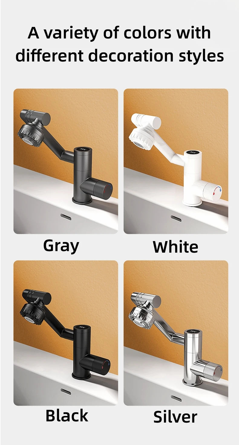 ✨ RUBINETTO A LED DIGITALE 360° – Tecnologia & Design Futuristico per il Tuo Bagno!