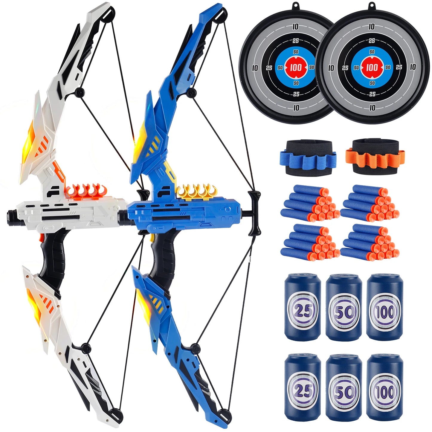 Set Tiro con l'Arco per Bambini con Luci LED - Divertimento Sicuro Indoor/Outdoor!