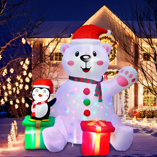 π»π Orso Polare Inflabile con Pinguino - Decorazione Natalizia da Esterno 1.8m con Luci LED!
Coppia adorabile per il tuo giardino! Illuminata e resistente, perfetta per creare la magia del Natale. πβοΈ