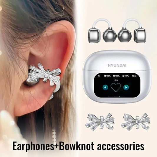 ๐ง Auricolari HYUNDAI HY-C02 - Schermo LCD Touch, Autonomia 24h, Noise Cancelling