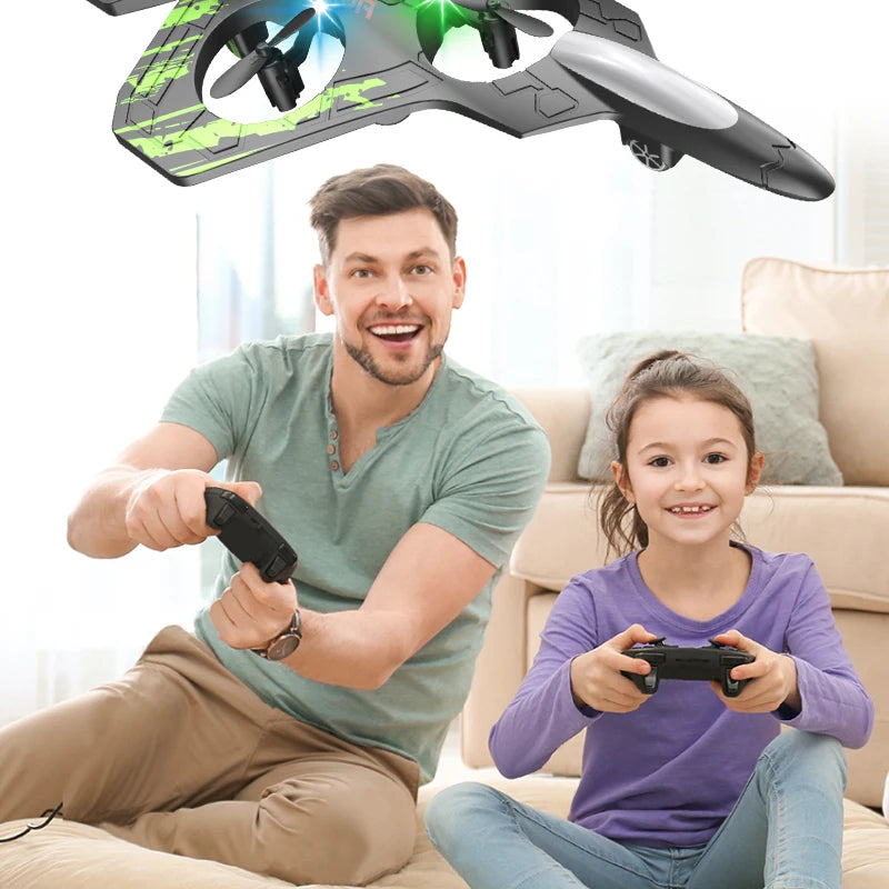 ✈️ Aliante RC 2.4G - Elicottero Acrobatico con Luci LED - Giocattolo Volante