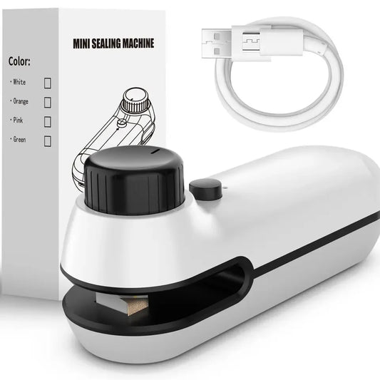 ๐ Termosigillatore Ricaricabile USB 2-in-1 โ Sigilla Sottovuoto Snack, Cibi e Sacchetti di Plastica | Portatile, Compatto e Senza Cavo!