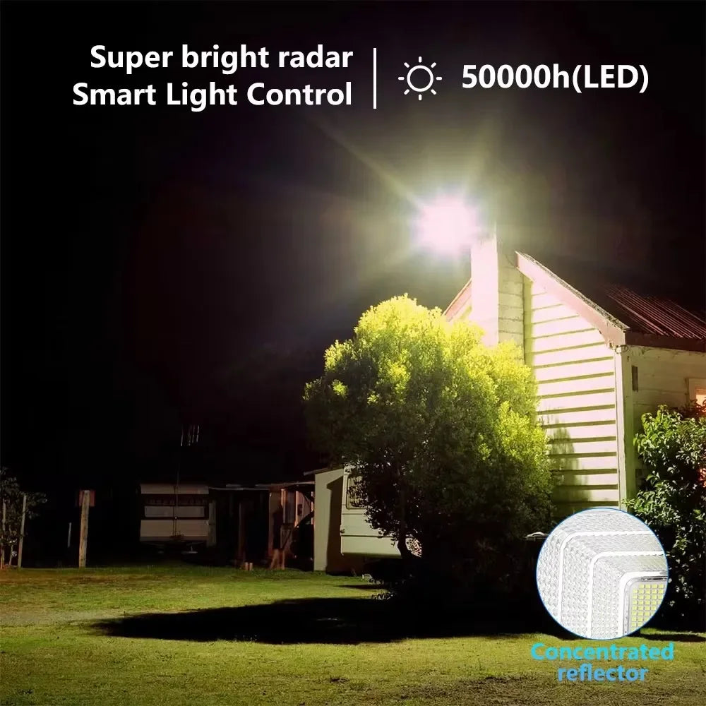 Luci faretti Solari 30-500W LED Telecomando Impermeabile – Esterni/Stradali!