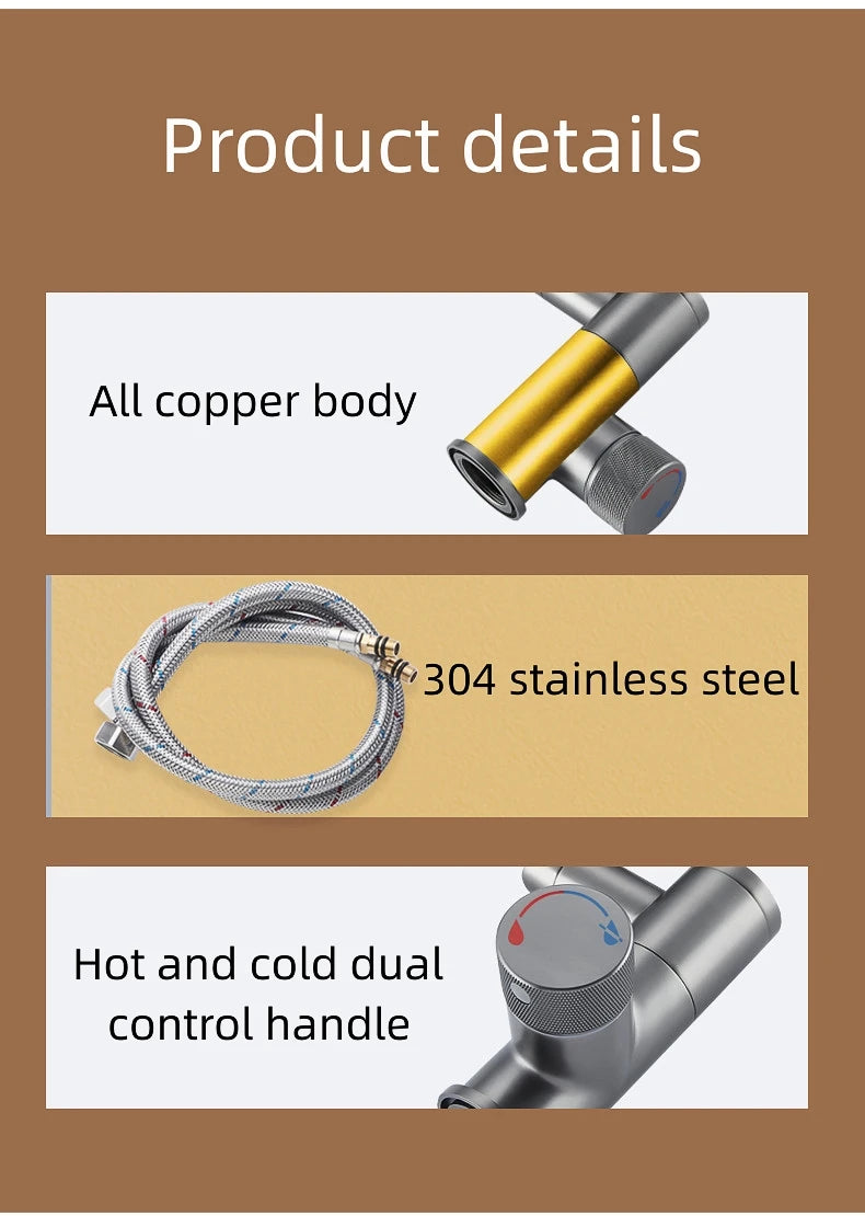 ✨ RUBINETTO A LED DIGITALE 360° – Tecnologia & Design Futuristico per il Tuo Bagno!