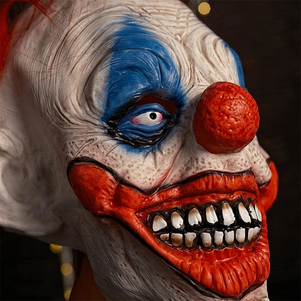 🎭 Maschera Clown Horror - Latex Realistico, Per Halloween e Scherzi!
Brividi garantiti! Ideale per feste, cosplay e parchi divertimento. 😱