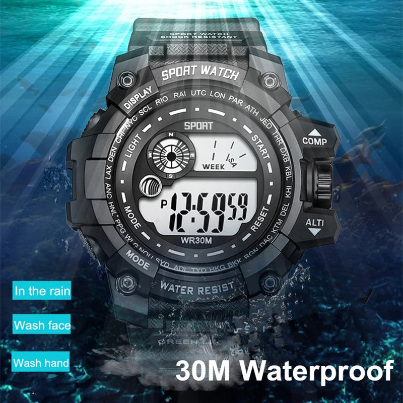 ⌚ Orologio Digitale Uomo LED - Impermeabile Militare Sportivo