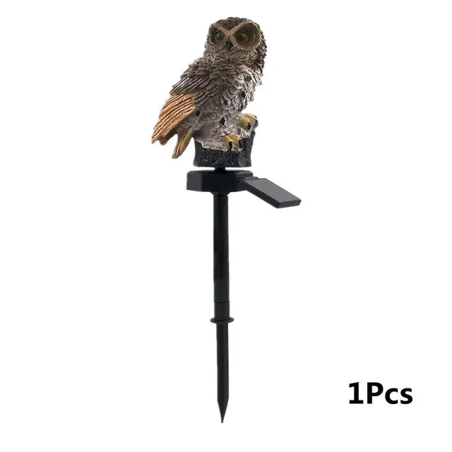 🦉 Lampada Solare Gufo - Luci LED da Esterno per Giardino, Impermeabile e Autoalimentata!