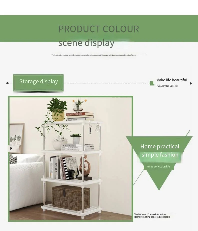 Scaffale Plastica 4 Piani - Ordine Garantito in Tutta la Casa