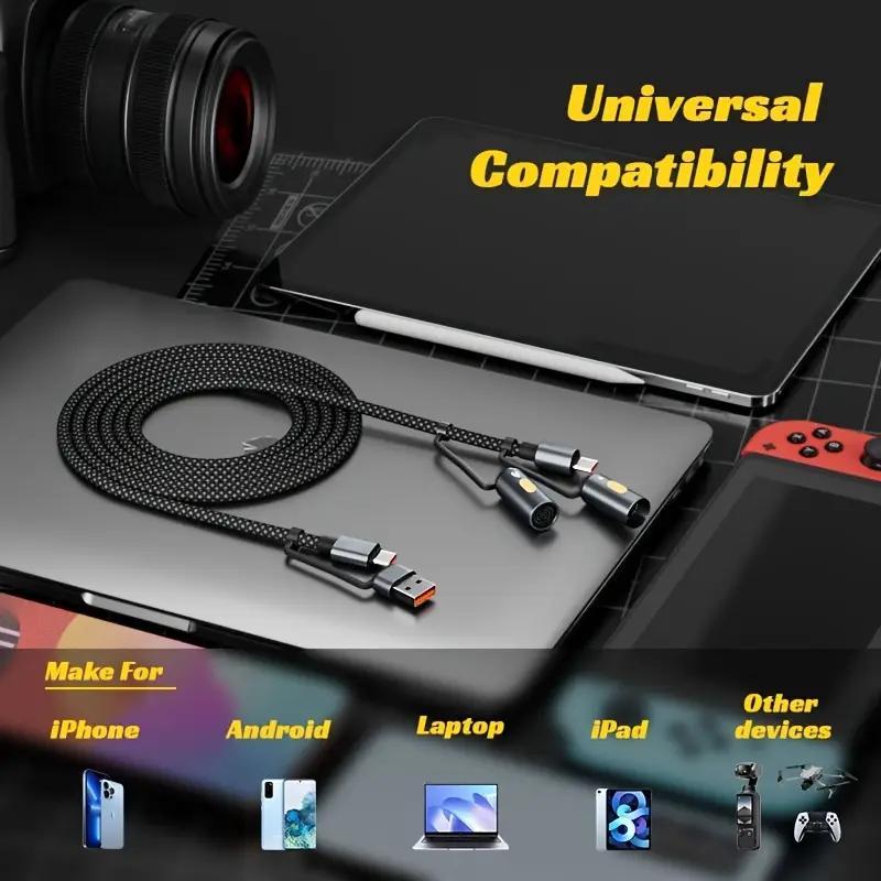 Cavo 5-in-1 USB-C 🔥 | Ricarica 68W + Accendino + Luce Emergenza | Per Auto e Outdoor