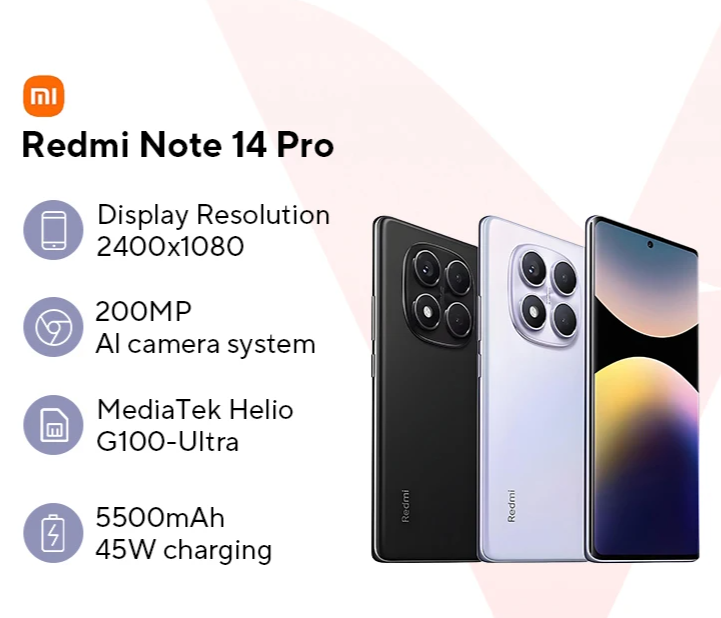 📱 Xiaomi Redmi Note 14 Pro 4G - 200MP AI Camera, Helio G100, 5500mAh, 6.67'' Display
Potenza e innovazione in un solo smartphone! Prestazioni flagship a un prezzo incredibile.