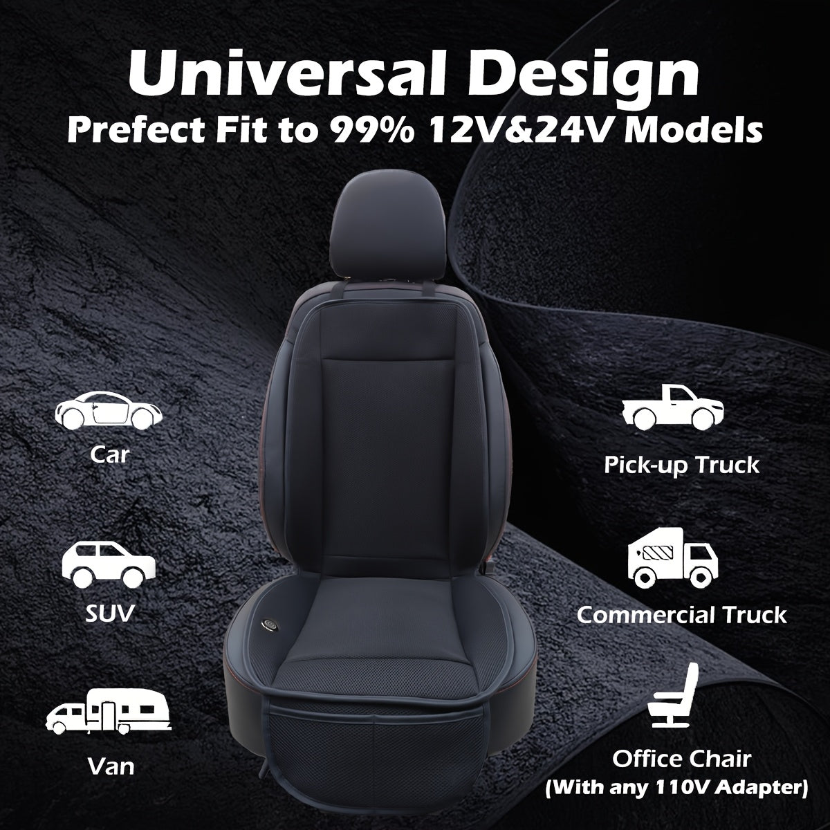 Tappetino Auto Raffreddante - Turbo Ventilatore 360° - Per SUV/Camion/Monovolume